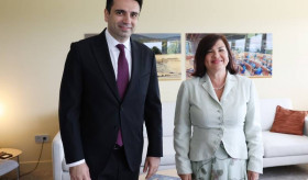 Alen Simonyan Meets with PACE Secretary General in Strasbourg