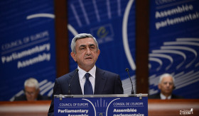 President Sargsyan held a number of meetings at the CoE and made a statement at the plenary session of the PACE