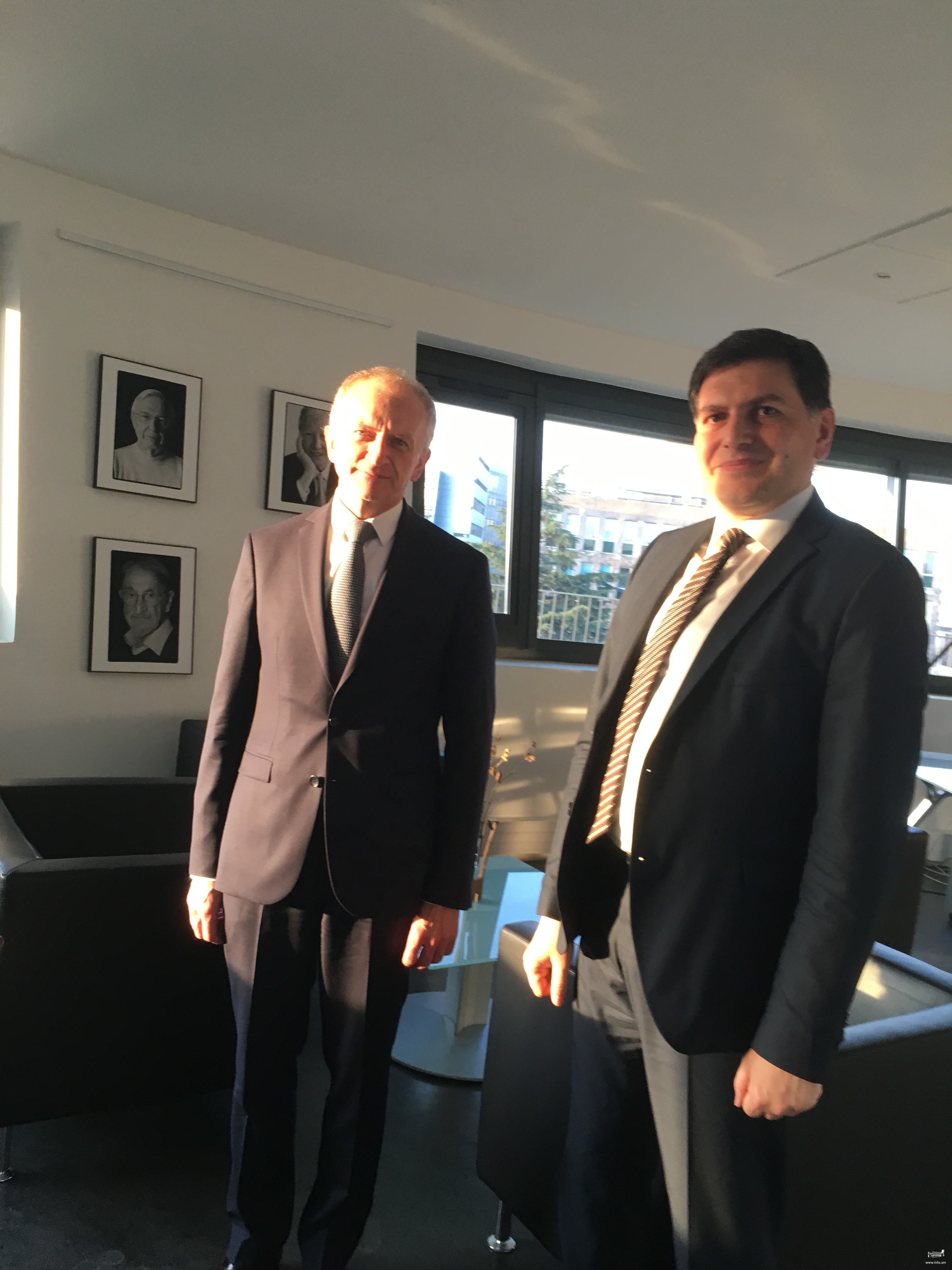 Meeting of the Permanent Representative of Armenia to the Council of Europe with the President of the University of Strasbourg 
