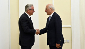 President Vahagn Khachaturyan received PACE President Theodoros Rousopoulos