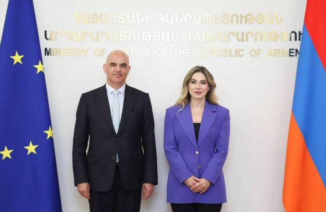 Արդարադատության նախարար Սրբուհի Գալյանն ընդունել է Եվրոպայի խորհրդի գլխավոր քարտուղար Ալեն Բերսեին